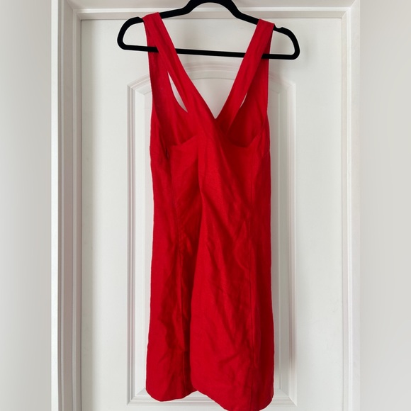 Madewell Cross Back A-Line Linen Minidress - Picture 5 of 7